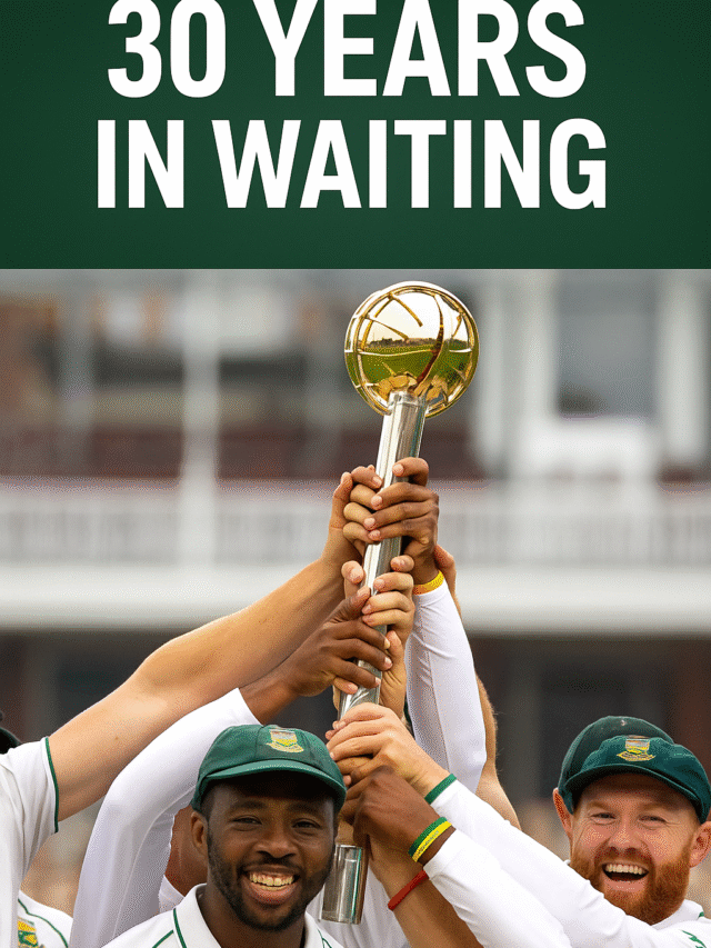 South Africa WTC Champions Final at Lord’s  ICC trophy to SA.